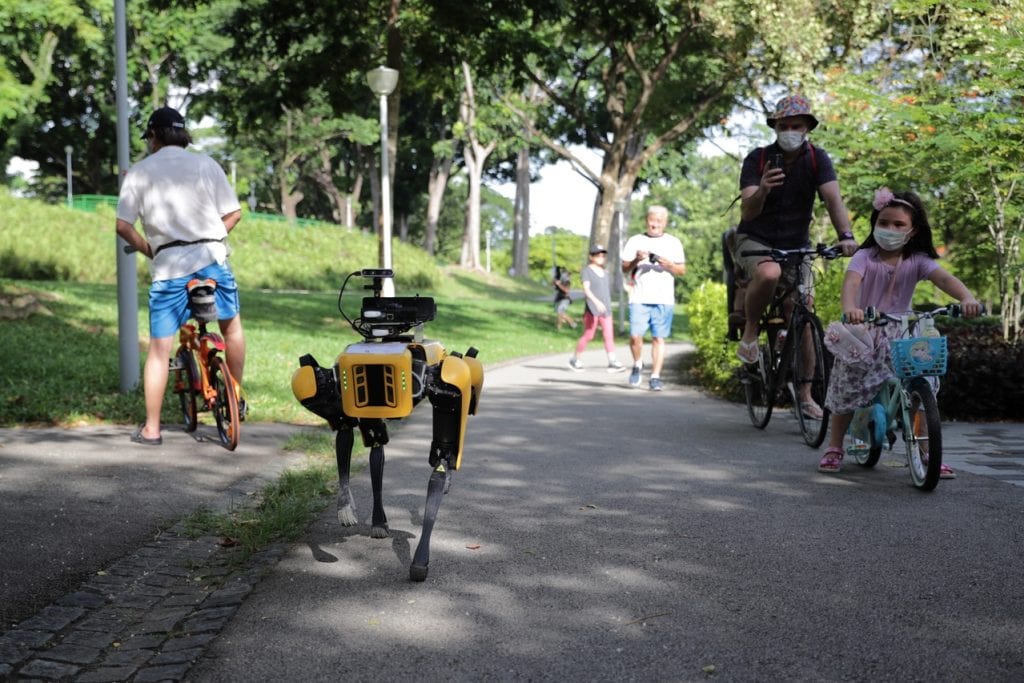 В парках Сингапура появился робот-надзиратель
