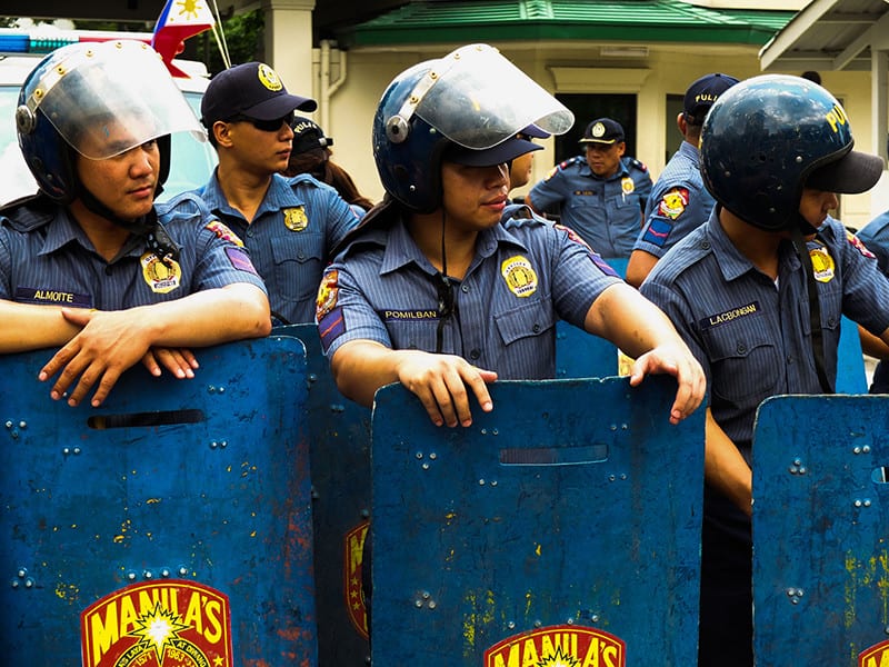 На Филиппинах прошел митинг против нового закона о терроризме