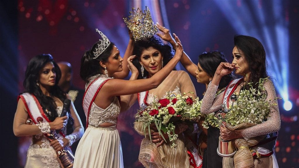Конкурс красоты на Шри-Ланке закончился большой ссорой